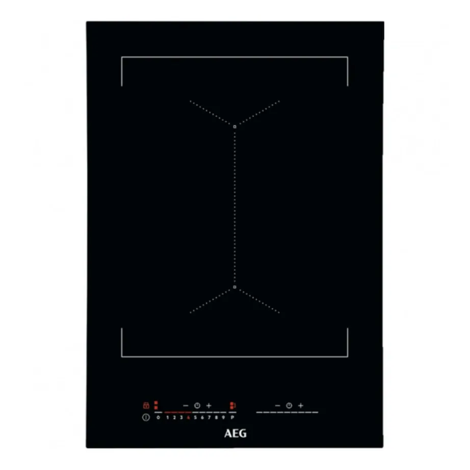 Kahe tsooniga induktsioonpliidiplaat Bridge-funktsiooniga AEG IKE42640KB, 40 cm, 3700 W, vitrokeramika, puudutusliugur, taimer, paus, lapselukk, must