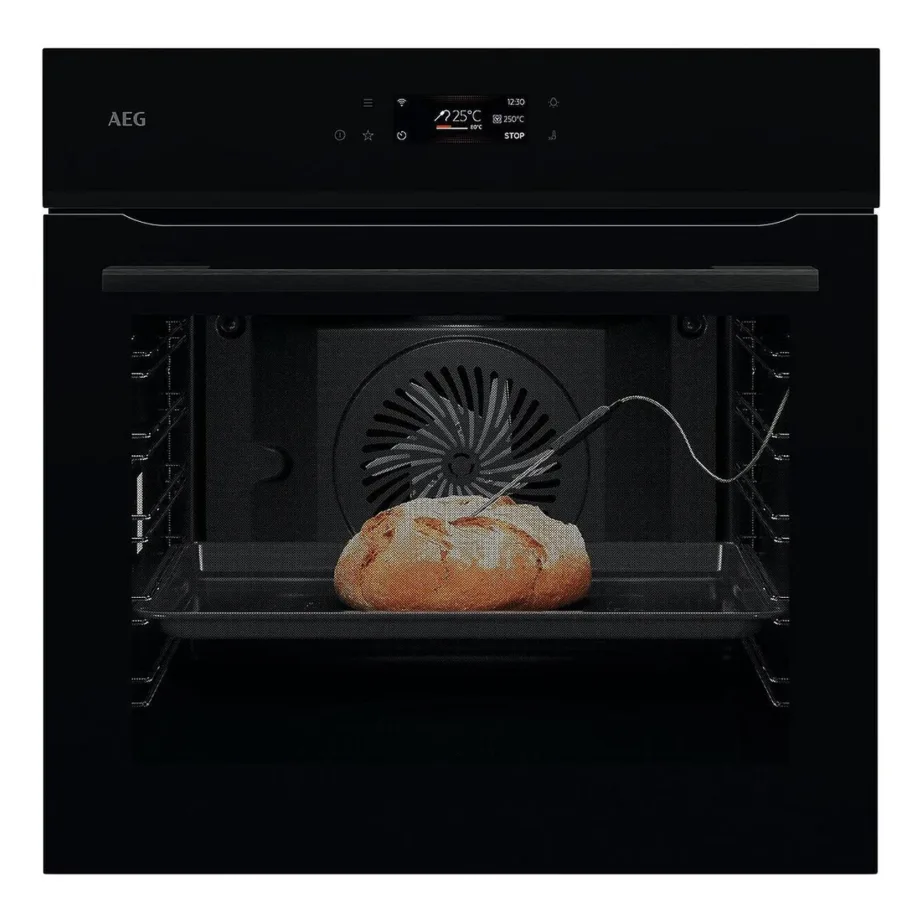 Integreeritav pürolüüsi ja Wi-Fi-ga elektriahi AEG NBE7P631AB, 71 l, A++, 60 cm, must klaas, TFT puuteekraan, 16 funktsiooni, 172 automaatprogrammi, lihatermomeeter, teleskoopsiinid
