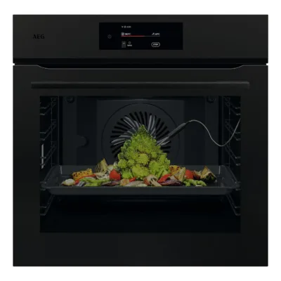 Integreeritav pürolüütilise puhastusega elektriahi Wi-Fi ja AI-ga AEG NBE7P731AT, 71 l, A++, must matt, 60 cm,
