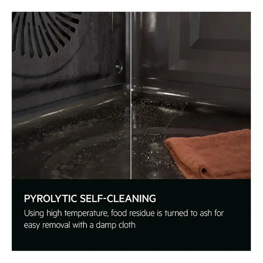 Integreeritav pürolüütilise puhastusega elektriahi Wi-Fi ja AI-ga AEG NBE7P731AT, 71 l, A++, must matt, 60 cm, puutetundlik tekstiekraan, toidutermomeeter – 6