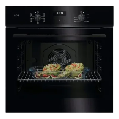 Integreeritav elektriahi SurroundCook Aqua Cleaning AEG NBU5A21SB, 72 L, A+, 60 cm, must klaasesipaneel, PIPO ja