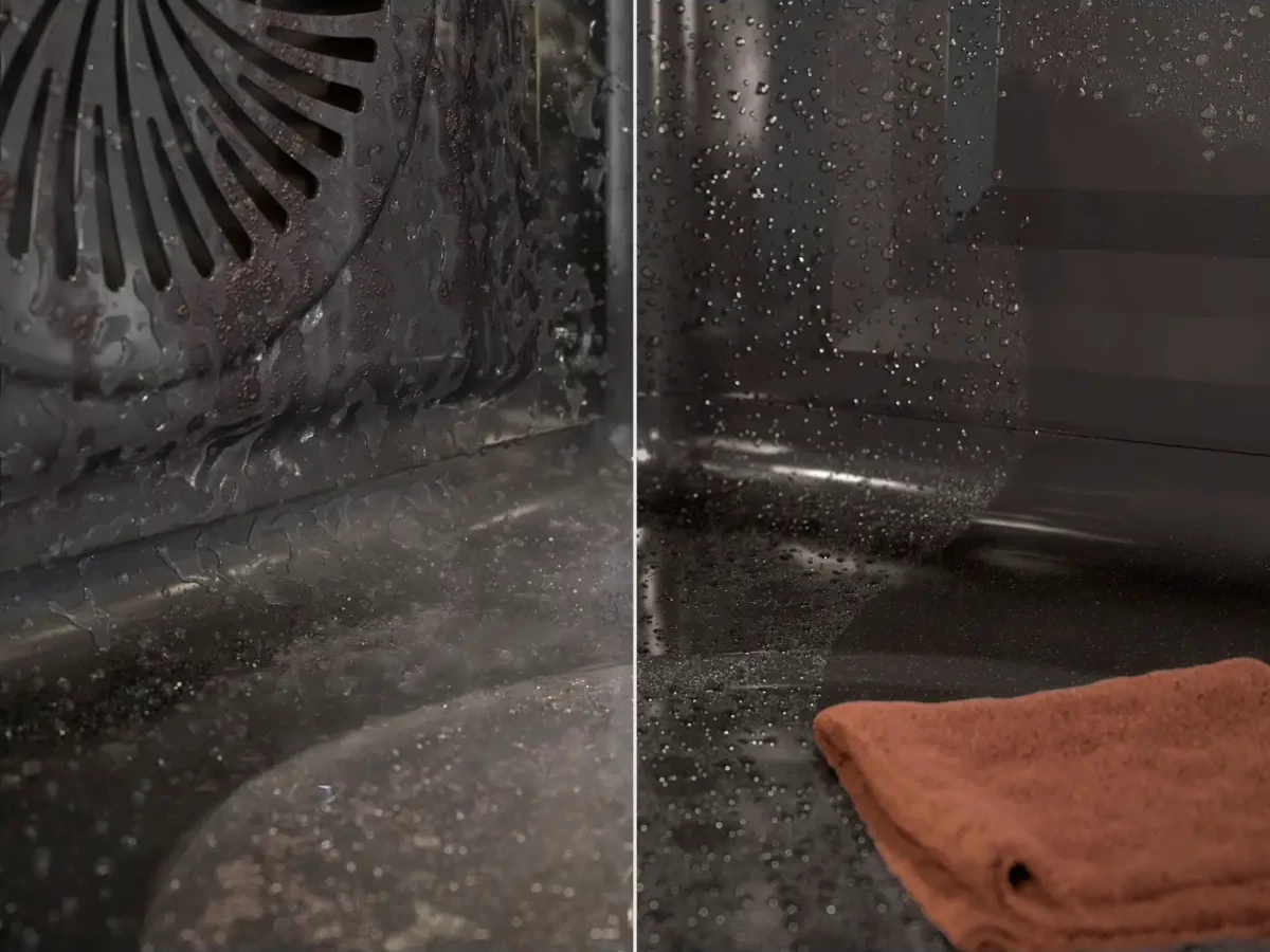 Aqua Cleaning ahjupuhastus AEG elektriahjus vee ja auruga