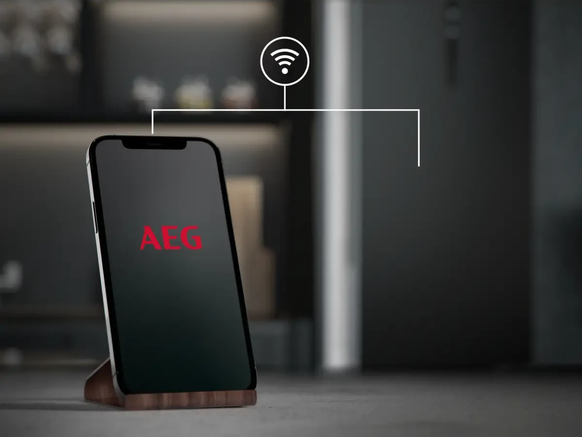 AEG külmiku juhtimine nutitelefoni AEG rakenduse kaudu