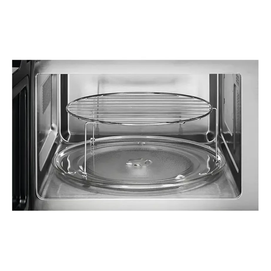 Integreeritav mikrolaineahi grilliga ja aurufunktsiooniga AEG OS5GM251EB, 25 L, 900 W, 1000 W grill, roostevaba sisu, puutetundlik LCD, must, paigaldus 38x56x50 cm – 4