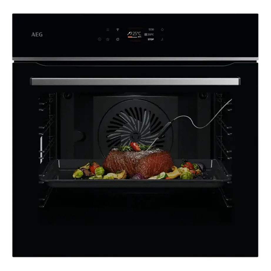 Pürolüütiline integreeritav elektriahi WiFi ja lihatermomeetriga AEG OS6PB631AB, 71 l, A++, 60 cm, TFT puuteekraan, 16 funktsiooni, must klaaspaneel – 3