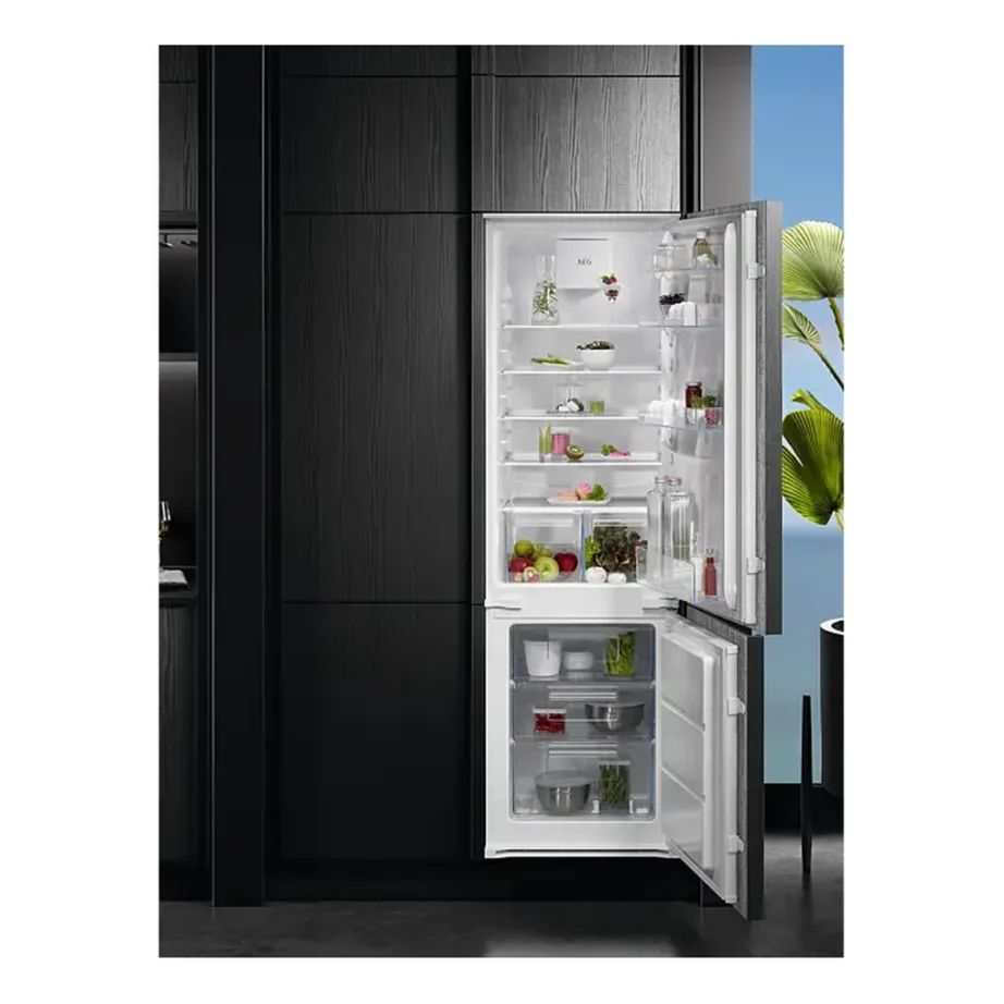 Integreeritav külmik-sügavkülmik LowFrost ja ColdSense AEG OSC5D181ES, 196+73 l, 180 cm, liughinged, E-kl, 34 dB, LED, valge – 2