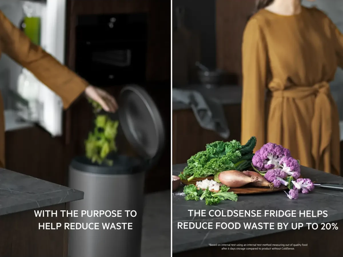 ColdSense reageerib kiiresti külmiku ja sügavkülma temperatuuri muutustele