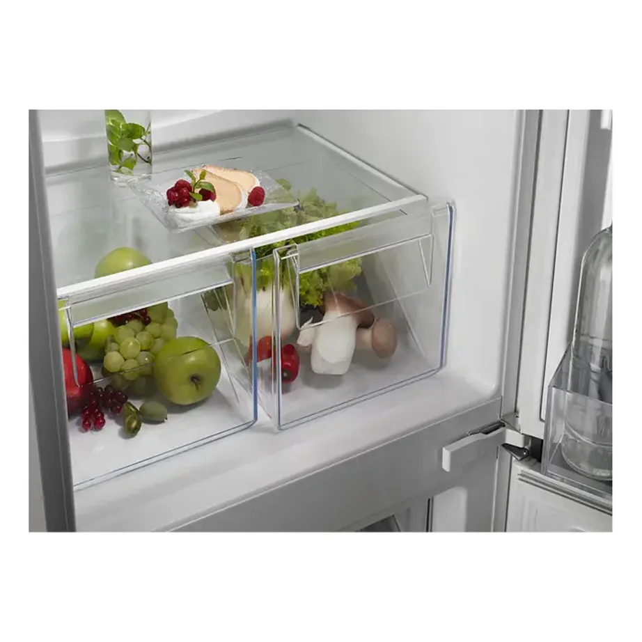 Integreeritav No Frost külmik-sügavkülmik AEG OSC6N181ES, 195+62 L, 180×55 cm, TwinTech, inverterkompressor, LED-valgustus, 35 dB, liughinged, E klass, valge – 11