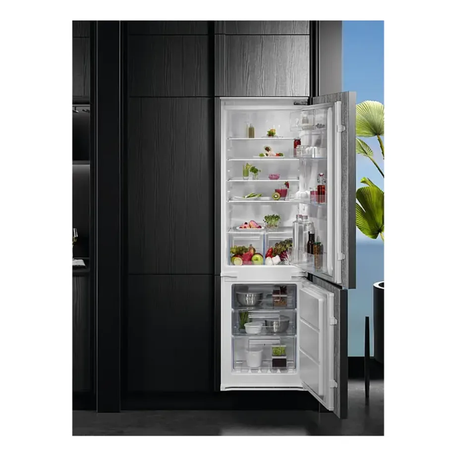 Integreeritav No Frost külmik-sügavkülmik AEG OSC6N181ES, 195+62 L, 180×55 cm, TwinTech, inverterkompressor, LED-valgustus, 35 dB, liughinged, E klass, valge – 3