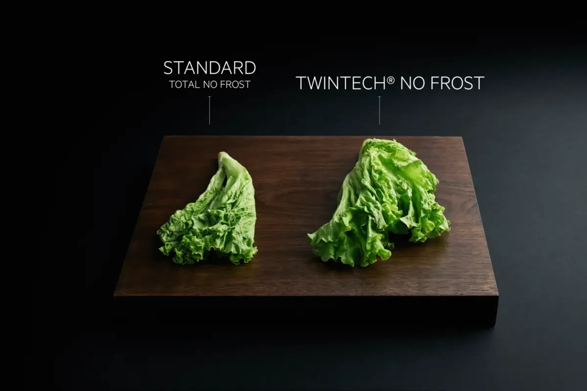 AEG TwinTech No Frost topeltjahutus hoiab sügavkülma härmatisvabana ja külmiku niiskustaseme ühtlasena