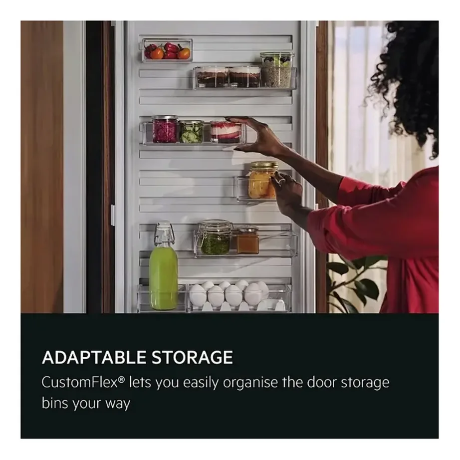 Integreeritav No Frost külmik sügavkülmaga AEG SCE819E5TS, 190 cm, 60 cm, 207/60 l, TwinTech, MultiSpace, CustomFlex, inverterkompressor, LED, valge – 3