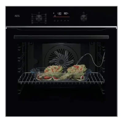Integreeritav aurufunktsiooniga pürolüütiline ahi AEG TA5PB531AB, 71 l, SteamBake, Pyroluxe, WiFi, A+, must, 60 cm,