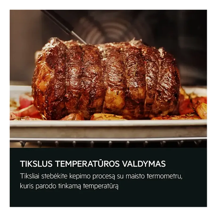 Integreeritav aurufunktsiooniga pürolüütiline ahi AEG TA5PB531AB, 71 l, SteamBake, Pyroluxe, WiFi, A+, must, 60 cm, lihatermomeeter – 6