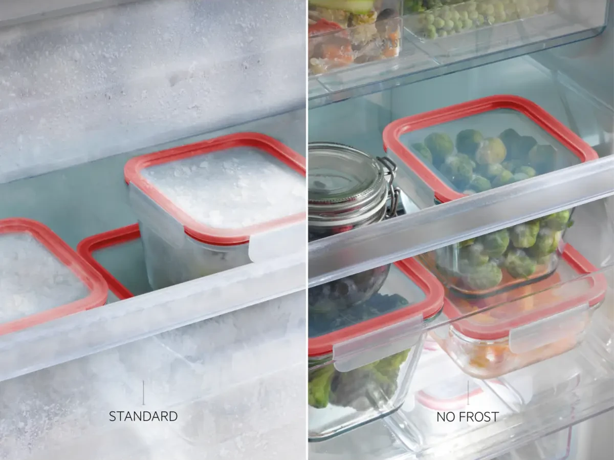 NoFrost tehnoloogiaga AEG sügavkülmiku jäävaba sisemus