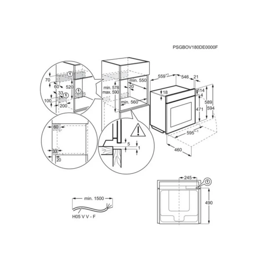 Integreeritav auruga elektriahi AEG TB8SB73ZAB, SteamPro täisaur 100%, 70 l, A++, CookSmart Touch puuteekraan, Wi-Fi, AI TasteAssist, lihatermomeeter, aurupuhastus, must - 2