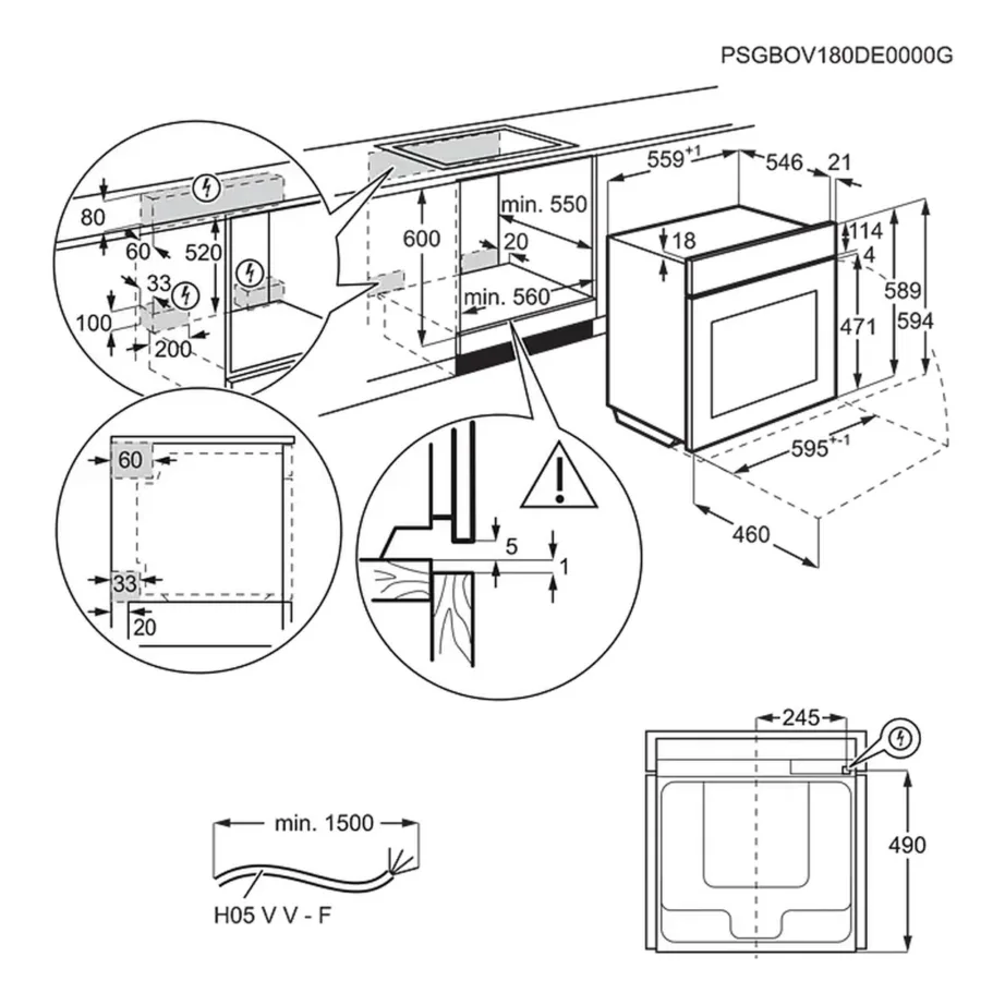 Integreeritav auruga elektriahi AEG TB8SB73ZAB, SteamPro täisaur 100%, 70 l, A++, CookSmart Touch puuteekraan, Wi-Fi, AI TasteAssist, lihatermomeeter, aurupuhastus, must - 19