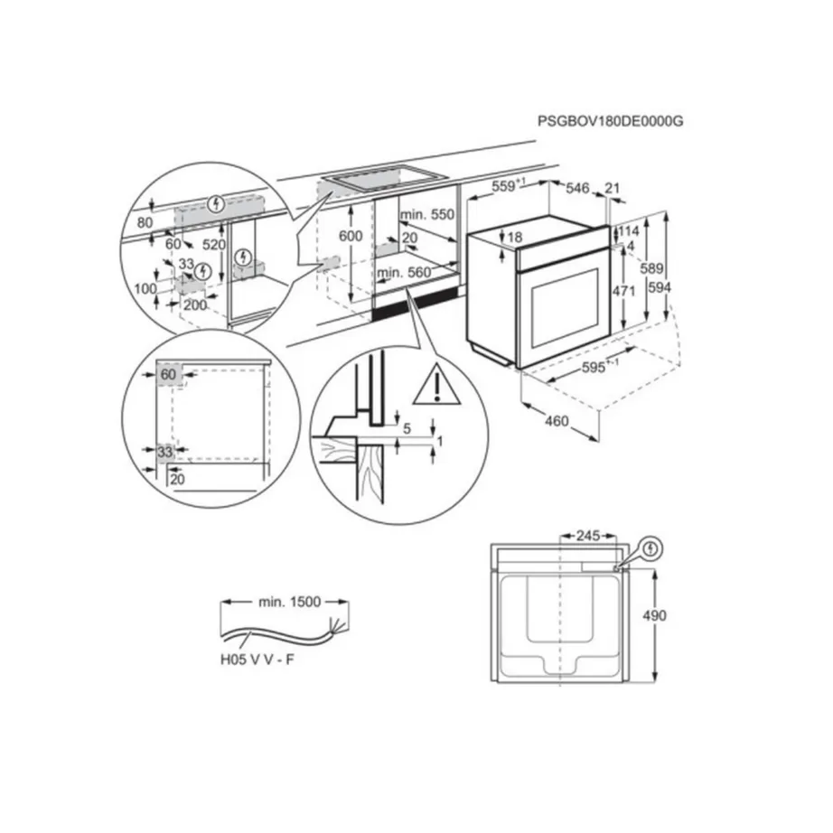 Integreeritav auruga elektriahi AEG TB8SB73ZAB, SteamPro täisaur 100%, 70 l, A++, CookSmart Touch puuteekraan, Wi-Fi, AI TasteAssist, lihatermomeeter, aurupuhastus, must - 3