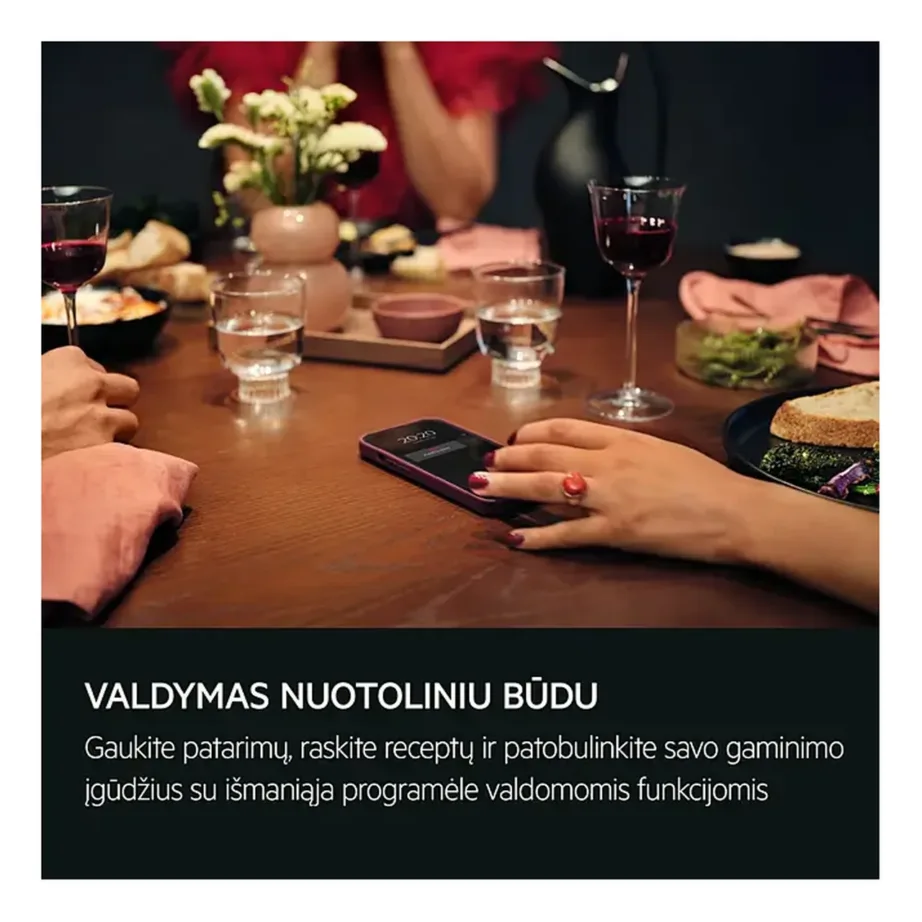 Integreeritav auruga elektriahi AEG TB8SB73ZAB, SteamPro täisaur 100%, 70 l, A++, CookSmart Touch puuteekraan, Wi-Fi, AI TasteAssist, lihatermomeeter, aurupuhastus, must - 8