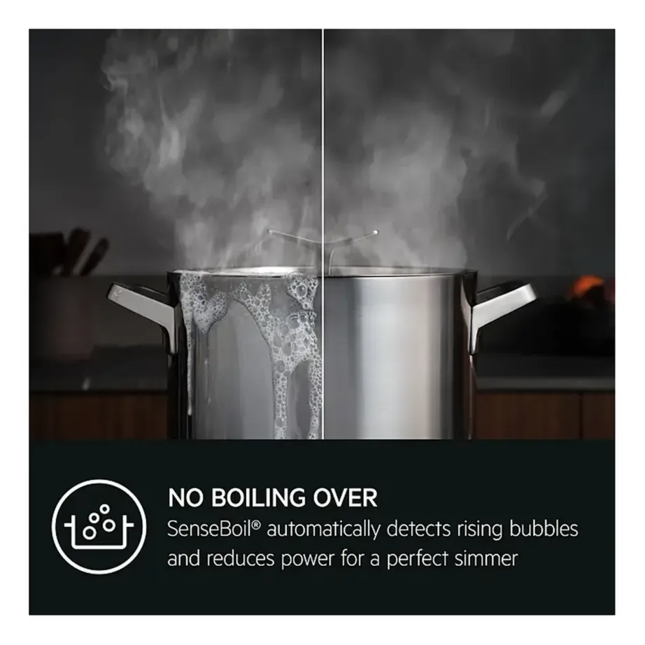60 cm integreeritav induktsioonpliidiplaat SenseBoil ja Hob2Hoodiga AEG TI64IB10FB, 4 tsooni, 1xBridge, puutejuhtimine Slider, 7350 W, must, raamita – 9
