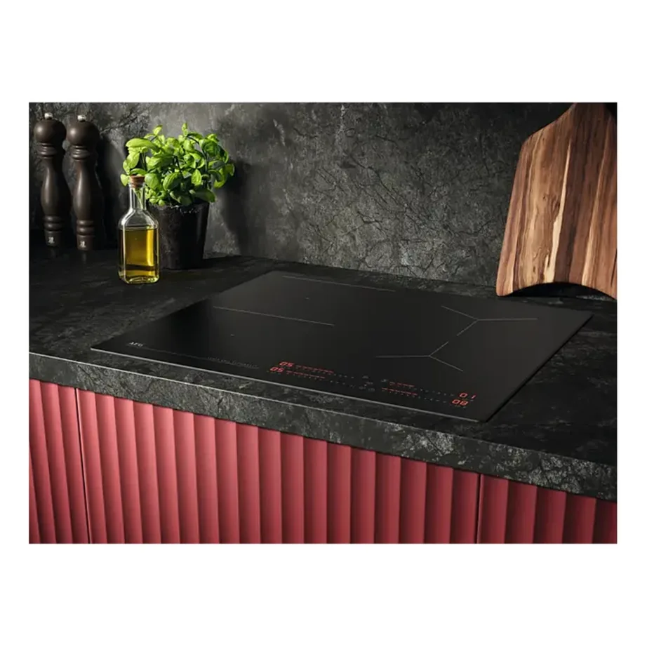 Induktsioonpliidiplaat keedusensori ja SaphirMatt klaasiga AEG TI64IB10IZ, 60 cm, 4 keeduala, Bridge, 7350 W, puutejuhtimine, matt must – 2