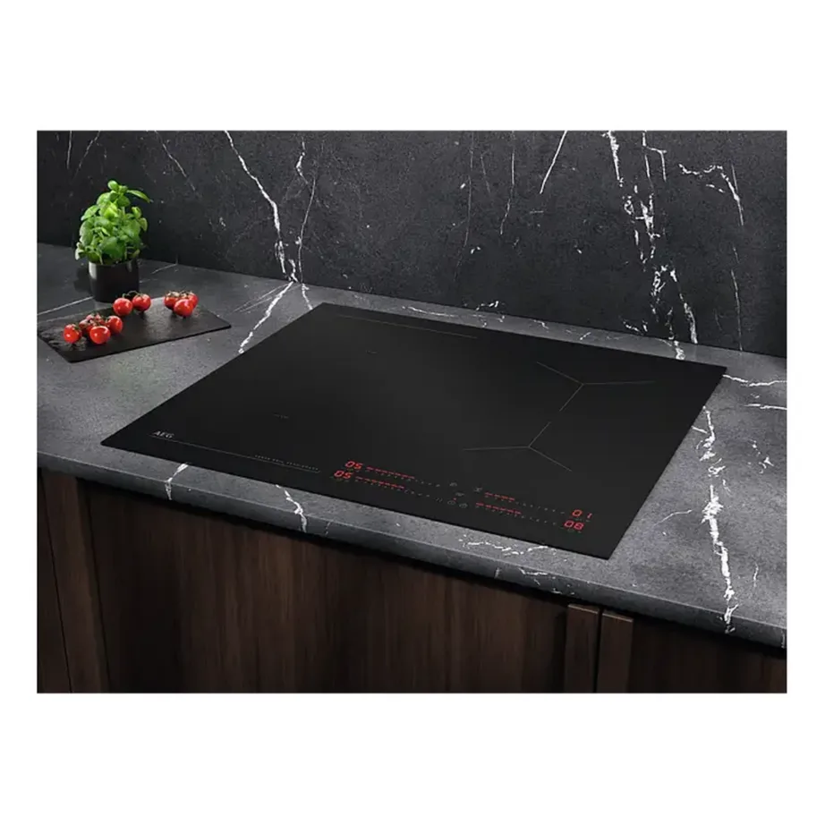 Induktsioonpliidiplaat keedusensori ja SaphirMatt klaasiga AEG TI64IB10IZ, 60 cm, 4 keeduala, Bridge, 7350 W, puutejuhtimine, matt must – 3