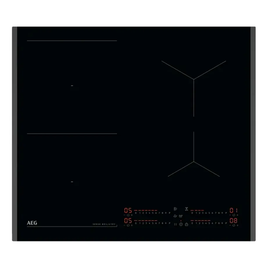 Induktsioonpliidiplaat Sense Boil & Fry ja Bridge-funktsiooniga AEG TI64IB30FB, integreeritav, 60 cm, 4 tsooni, vitrokeramika, puutetundlik Slider-juhtimine, Hob2Hood, 7350 W, must – 4