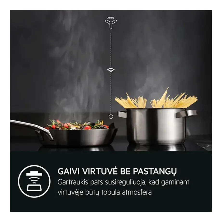 Induktsioonpliidiplaat Sense Boil & Fry ja Bridge-funktsiooniga AEG TI64IB30FB, integreeritav, 60 cm, 4 tsooni, vitrokeramika, puutetundlik Slider-juhtimine, Hob2Hood, 7350 W, must – 8