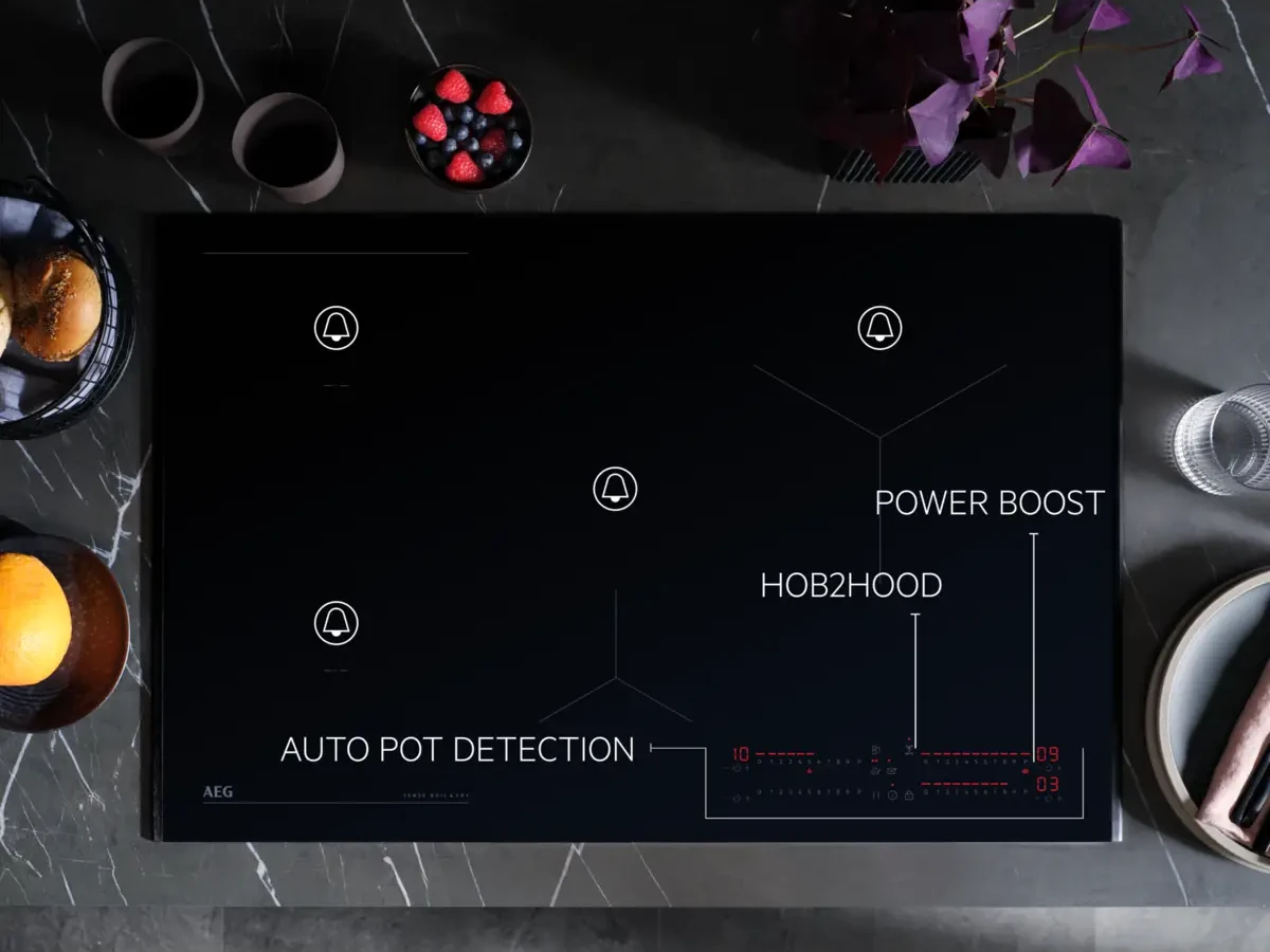 AEG TI64IB30FB eraldi puutetundlikud juhtribad igale keeduväljale