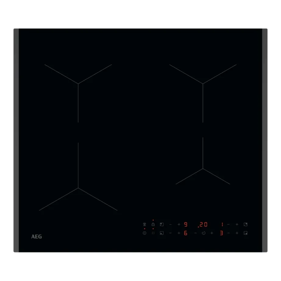 Induktsioonpliidiplaat PowerBoost ja Hob2Hoodiga AEG TN64IA00FB, 4 tsooni, 60 cm, 7200 W, vitrokeramika, puutetundlik juhtimine, must, pindpaigaldus