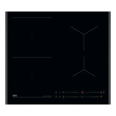 60 cm 4-tsooniline induktsioonpliidiplaat Bridge ja Hob2Hood funktsiooniga AEG TO64IB00FB, klaaskeraamika, puutetundlik