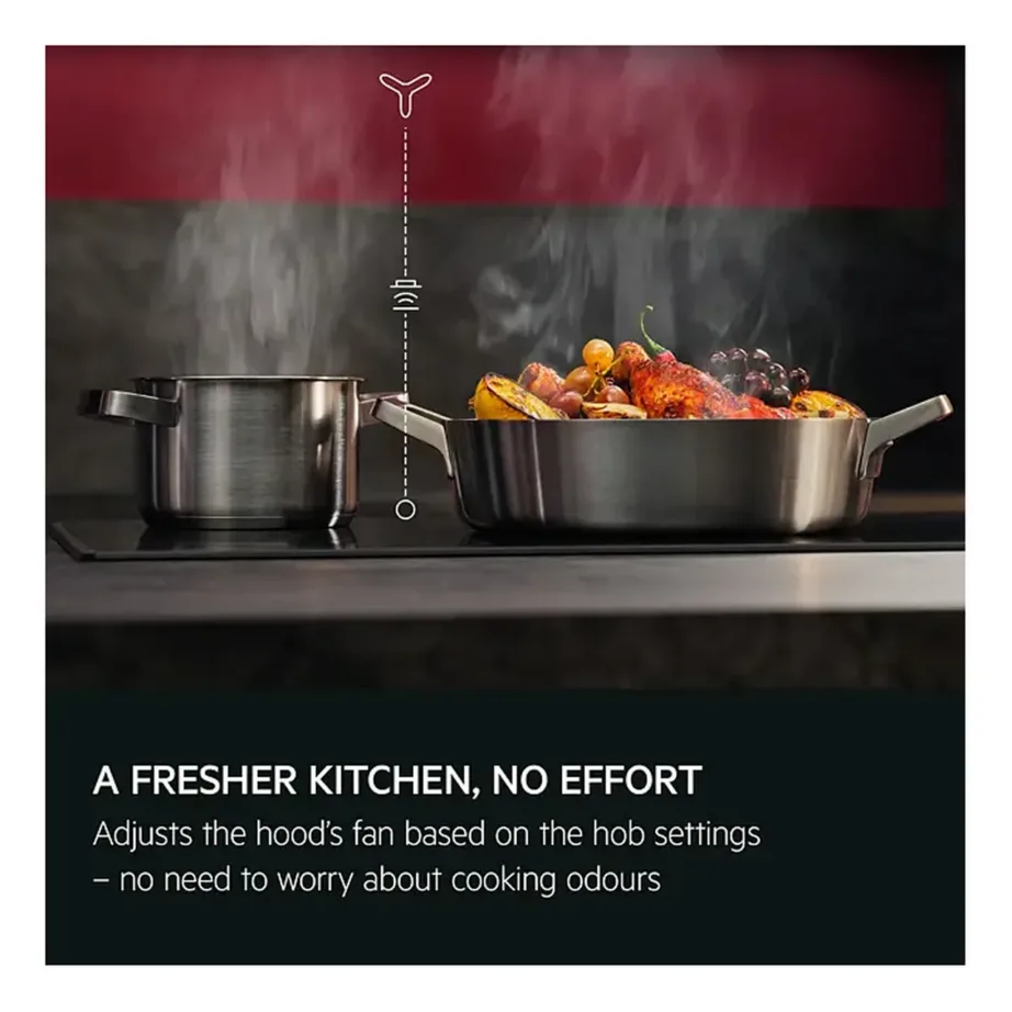 60 cm 4-tsooniline induktsioonpliidiplaat Bridge ja Hob2Hood funktsiooniga AEG TO64IB00FB, klaaskeraamika, puutetundlik juhtimine, PowerBoost, raamita, 7350 W, must – 6