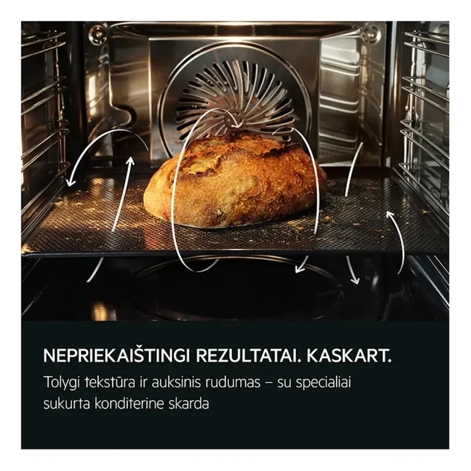 Integreeritav täisauru ahi sous-vide ja Wi-Fi-ga AEG TP9SB831AB, 9000 ProAssist SteamPro, 70 l, A++, 60 cm, must klaasesipaneel, puutetundlik ekraan, lihatermomeeter, teleskoopsiinid – 11