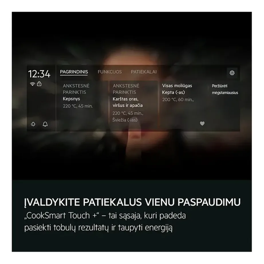 Integreeritav täisauru ahi sous-vide ja Wi-Fi-ga AEG TP9SB831AB, 9000 ProAssist SteamPro, 70 l, A++, 60 cm, must klaasesipaneel, puutetundlik ekraan, lihatermomeeter, teleskoopsiinid – 7