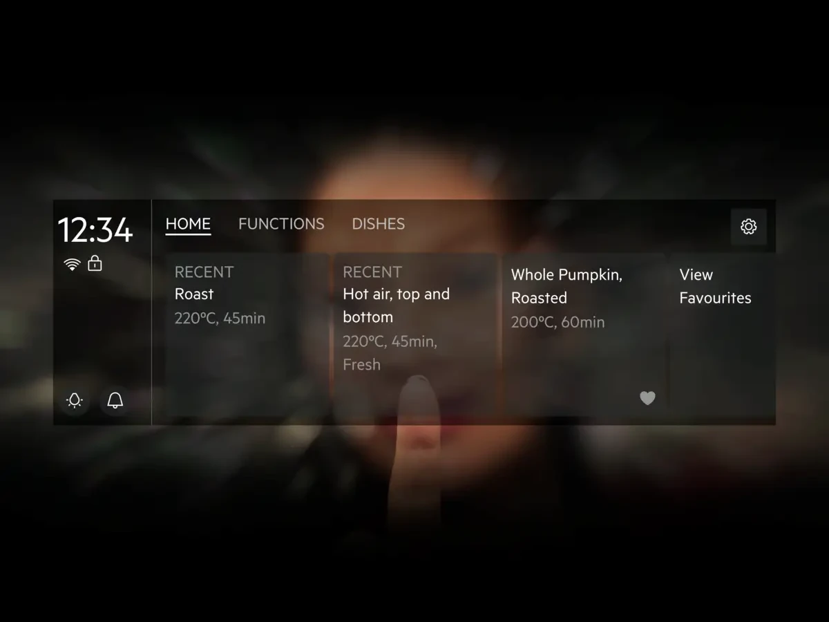 AEG CookSmart Touch plus suur puutetundlik ekraan ja intuitiivne juhtimine