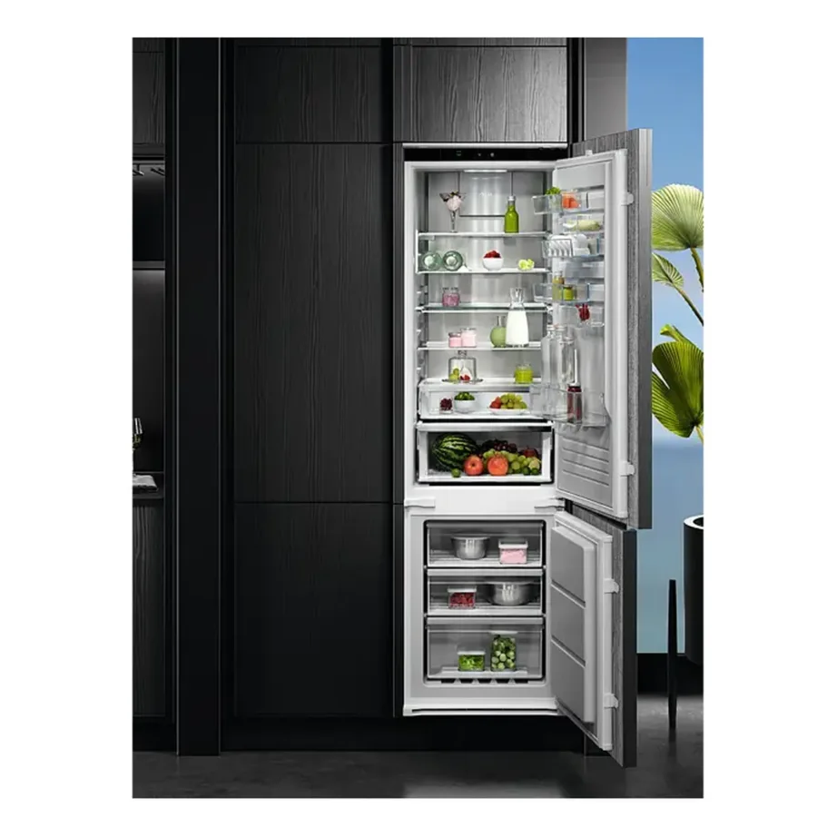 Integreeritav külmik-sügavkülmik NoFrost C klass AEG TSC8M191CS, 190 cm, 60 cm, 207+62 L, inverterkompressor, 35 dB, liughinged, valge – 3