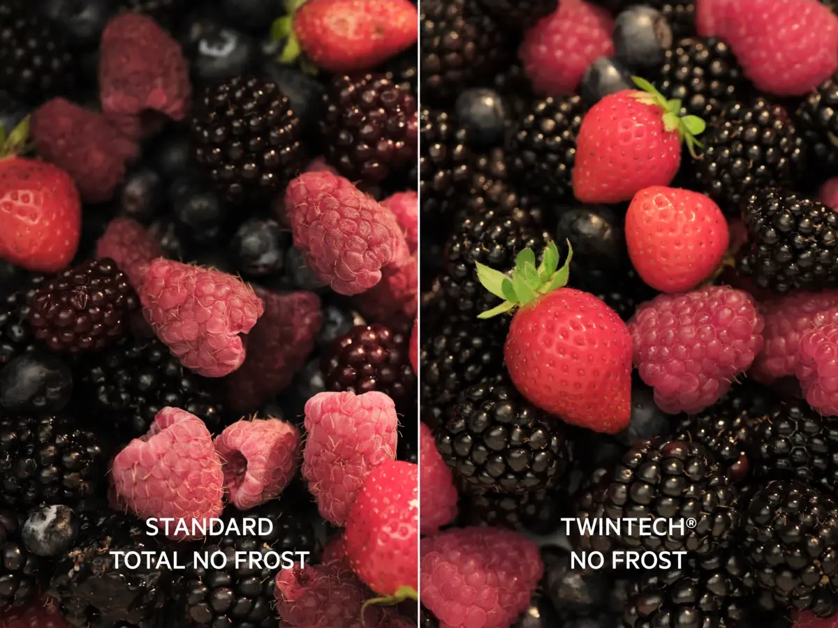 TwinTech NoFrost tehnoloogia hoiab sügavkülma härmatisvabana ja toidu kuivamiseta