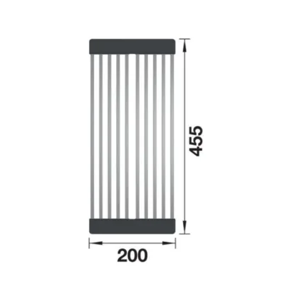 Volditav valamurest roostevaba teras/silikoon BLANCO ADIRA, must-hall