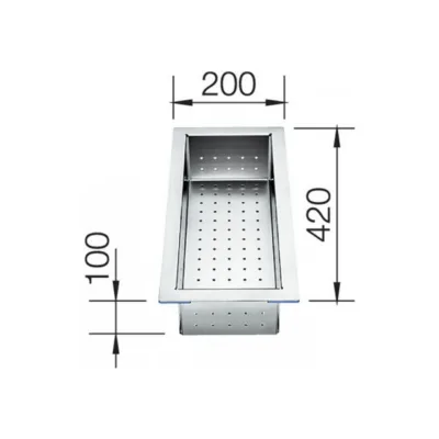Roostevabast terasest valamunõretuskauss BLANCO Blanco Open, valamutarvik