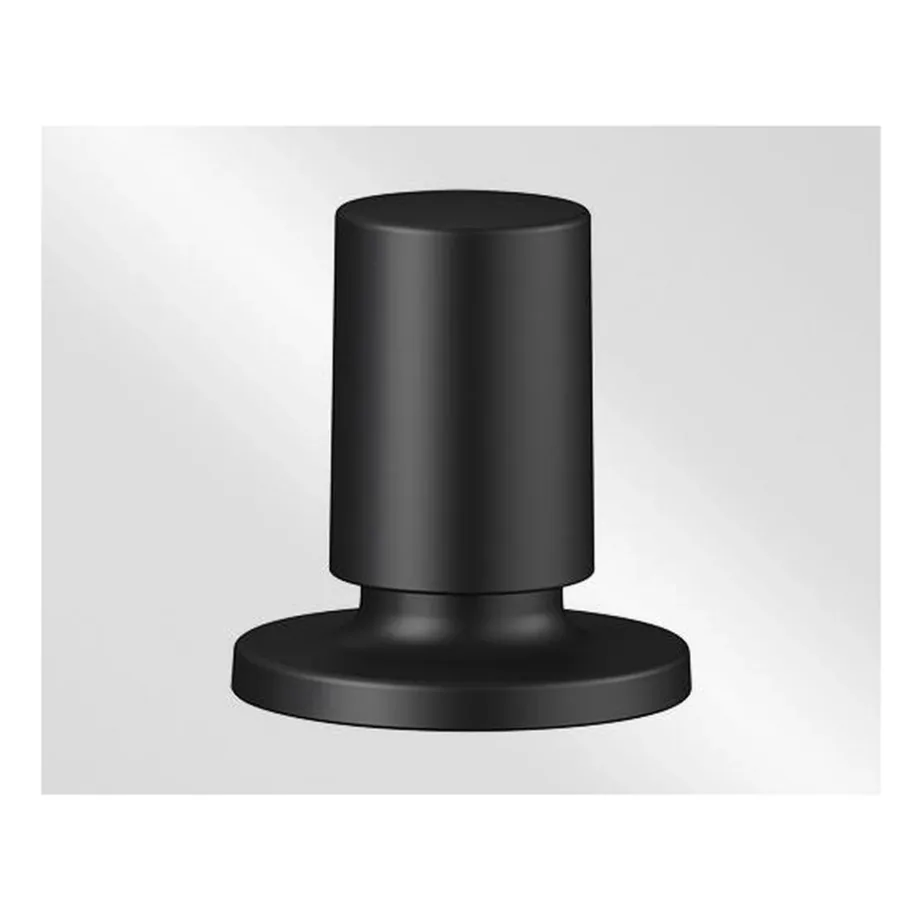 Valamu äravoolu pop-up juhtnupp ümmargune BLANCO Blanco Open, must matt