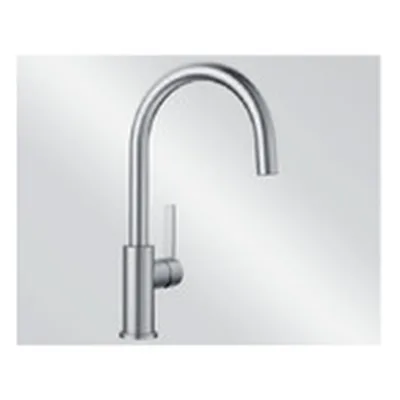 Köögivalamu segisti harjatud roostevabast terasest BLANCO CANDOR, kõrgsurve, ilma väljatõmmatava duši ja filtrita