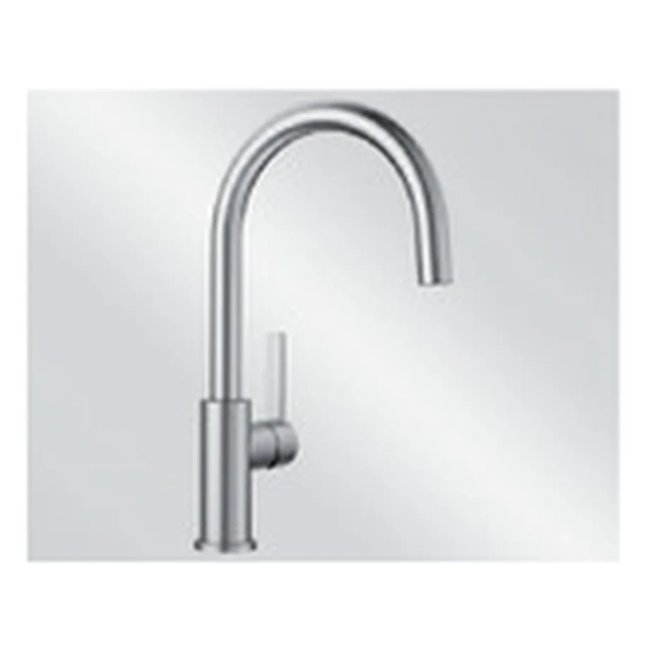 Köögivalamu segisti harjatud roostevabast terasest BLANCO CANDOR, kõrgsurve, ilma väljatõmmatava duši ja filtrita