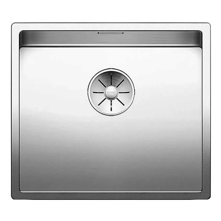 Roostevabast terasest köögivalamu satiinviimistlusega BLANCO CLARON 450-IF InFino O.AF, 1-kausiline, IF kauss, pealt- ja tasapinnaga samas tasapinnas paigaldus, 50 cm aluskapile