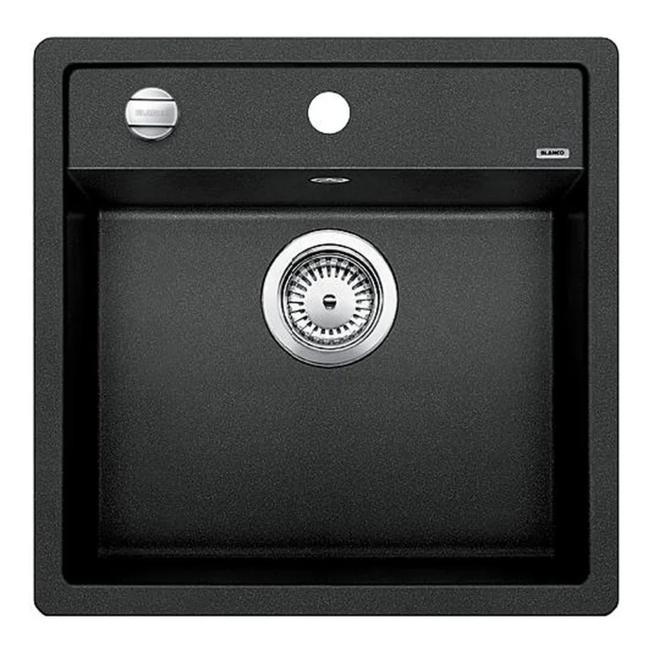Graniitkomposiit köögivalamu BLANCO DALAGO 5, SILGRANIT PuraDur, 1-kausiline, antratsiit, 50 cm kapile, pealt- ja altpaigaldus