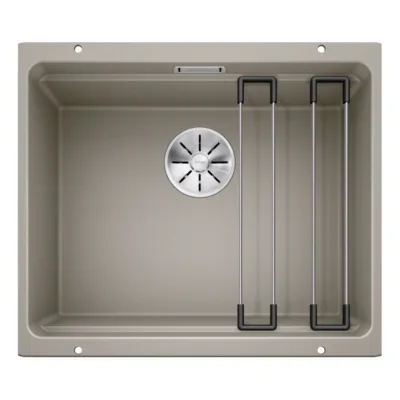 Allavalamu köögivalamu BLANCO ETAGON 500-U, SILGRANIT PuraDur, Tartufo, 1-kausiline, 60 cm kapile, InFino äravool