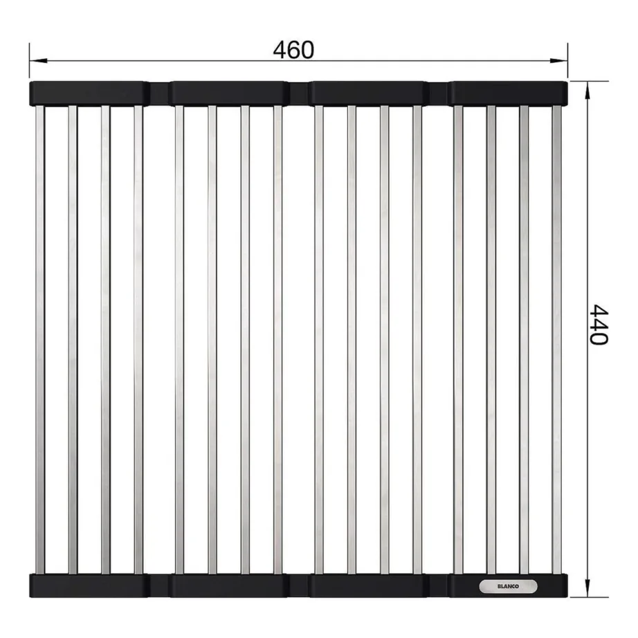 Kokkupandav valamurest BLANCO Foldable Grid 460×440, Blanco Open seeria, tarvik köögivalamule