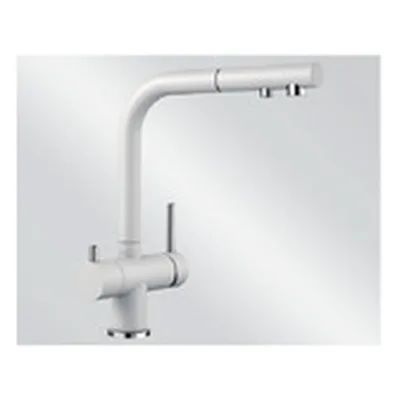 Filtreeritud veega väljatõmmatava voolikuga köögisegisti BLANCO FONTAS-S II White HD, Silgranit valge, eraldi kanal