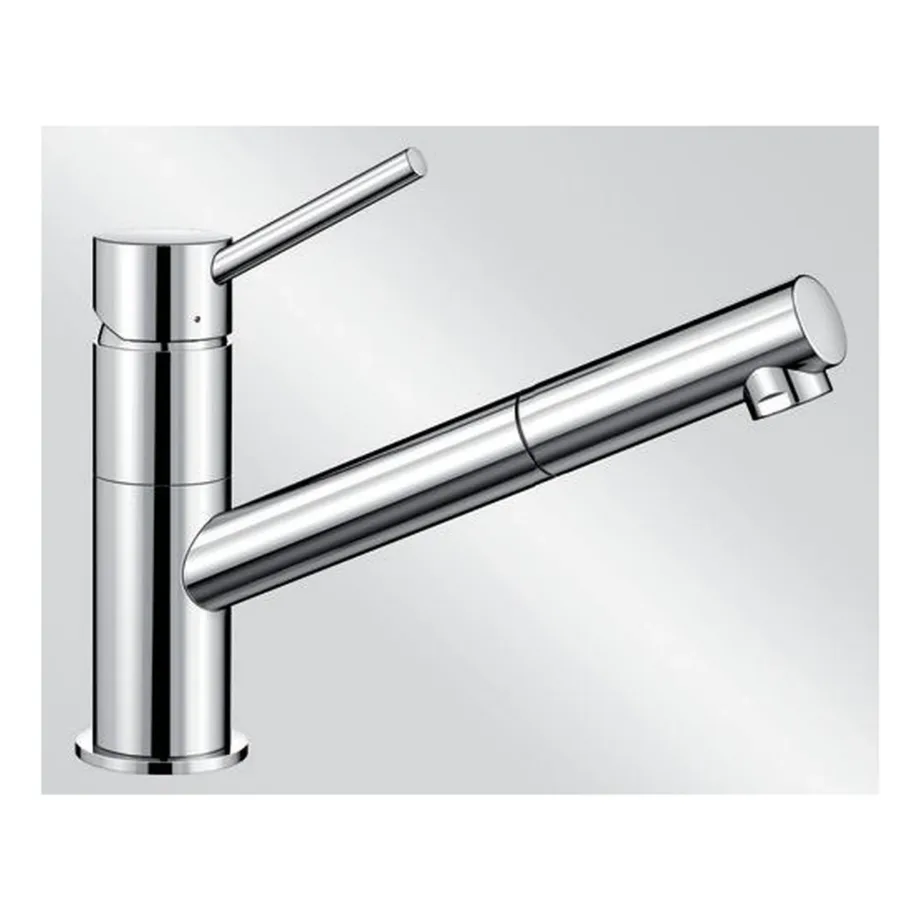 Väljatõmmatava voolikuga köögisegisti BLANCO Kano-S, ühe hoovaga, kõrgsurve, kroom, galvaniseeritud pind