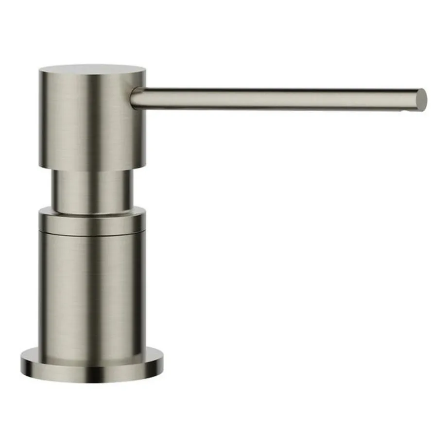 Integreeritav seebidosaator köögivalamule BLANCO LATO, Satin Platinum viimistlus, pealt täidetav, u 300 ml mahuti