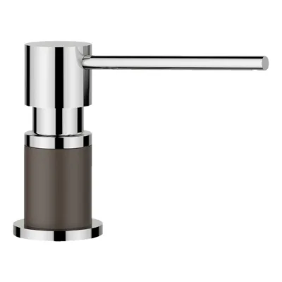 Seebi- ja nõudepesuvahendi dosaator köögivalamule BLANCO LATO, Volcano grey/chrome