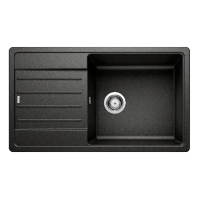 Pealtpaigaldatav komposiitköögivalamu BLANCO LEGRA XL 6 S, SILGRANIT, 1-kausiga, must, 60 cm aluskappidele